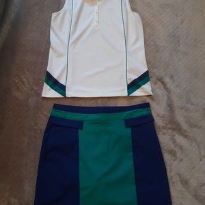 EP Pro Womens Matching Golf Shirt & Skort Set